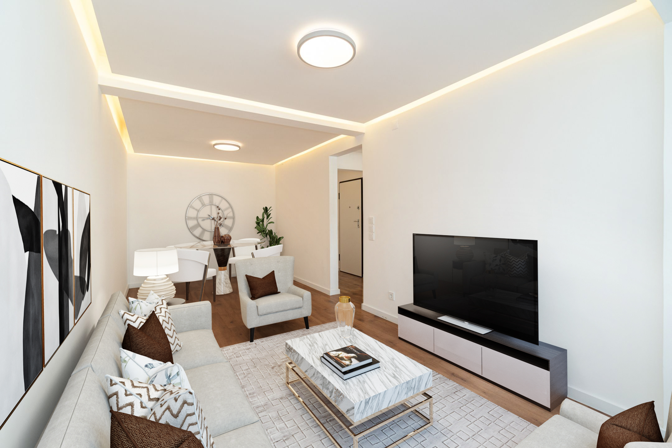 Dining Room Staged